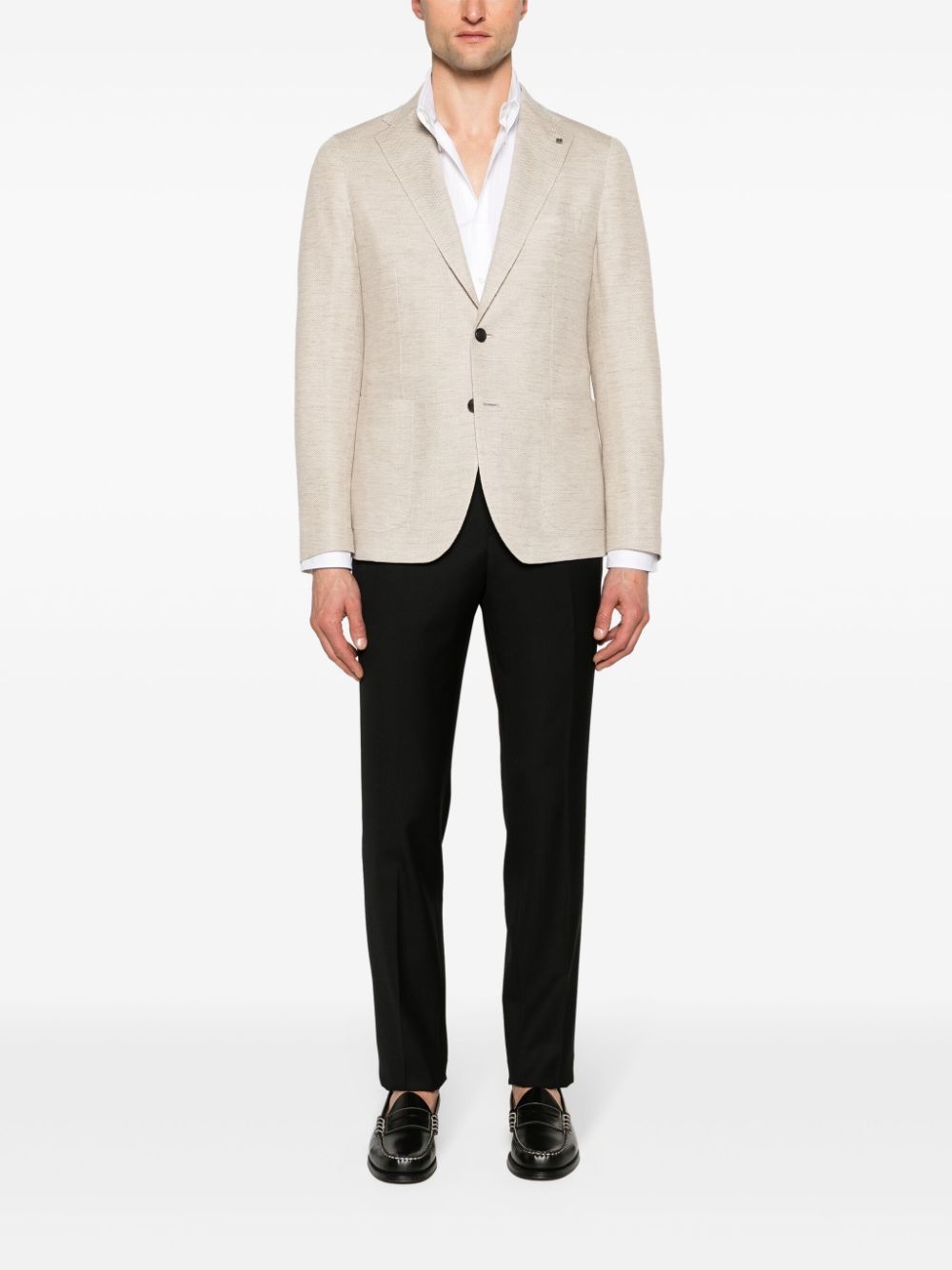 tapered wool trousers - 2