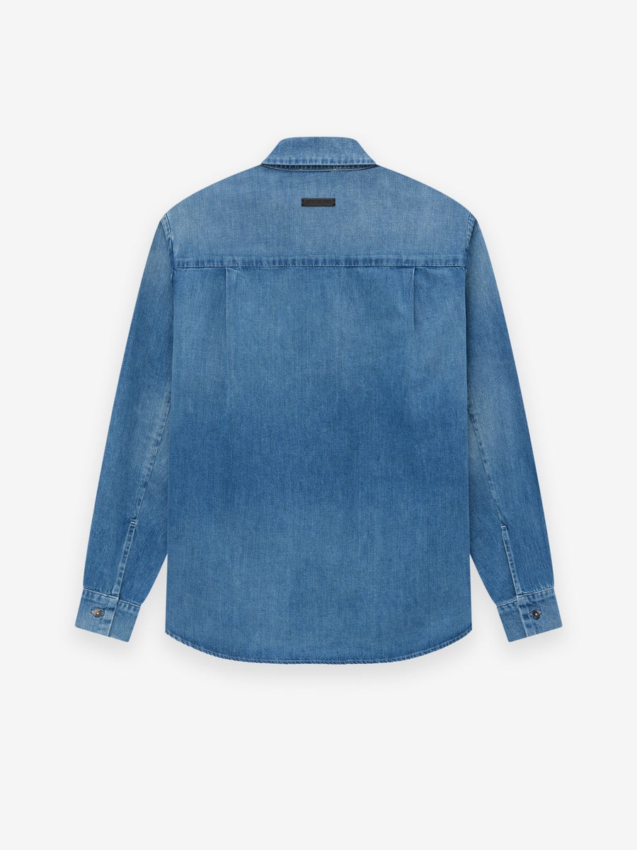 Denim Button Up Shirt - 2