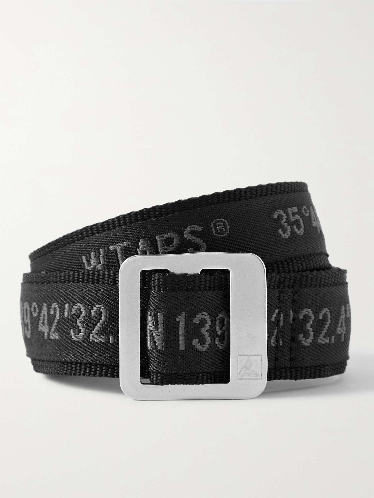 3cm Logo-Jacquard Webbing Belt - 1