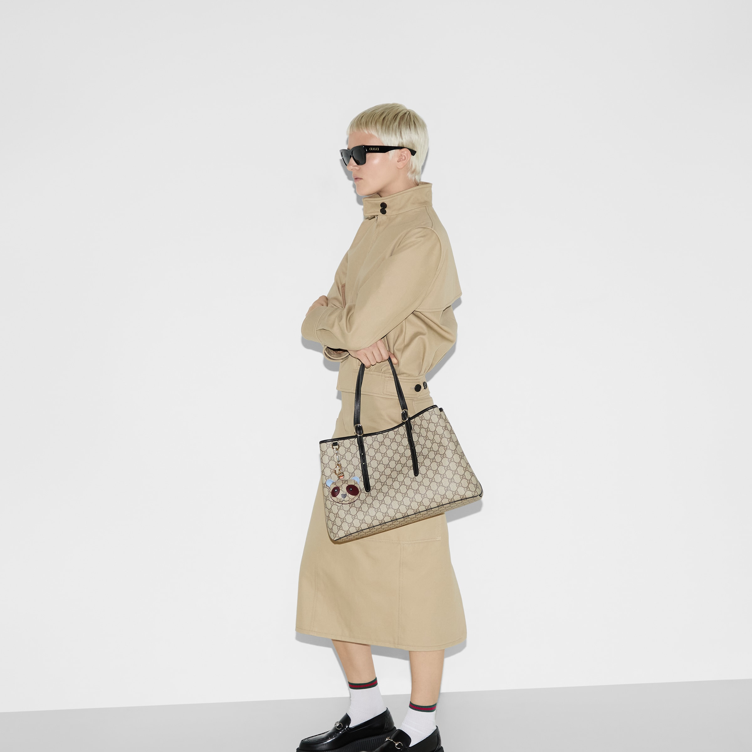 GG Emblem medium tote bag - 3
