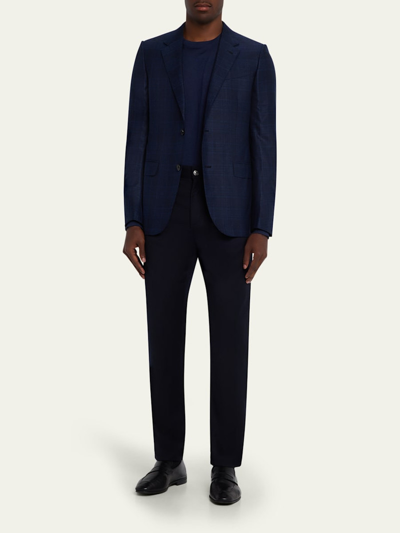 ZEGNA Men's Wool Tonal Plaid Single-Breasted Sport Coat outlook