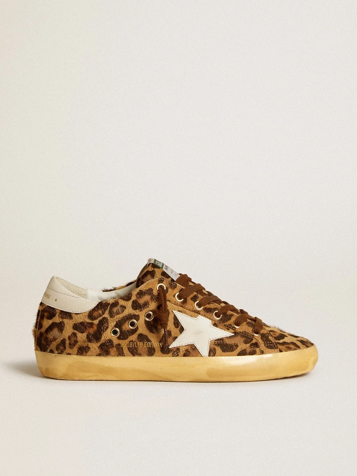 Super-Star LTD in leopard-print pony skin with leather star and heel tab - 1