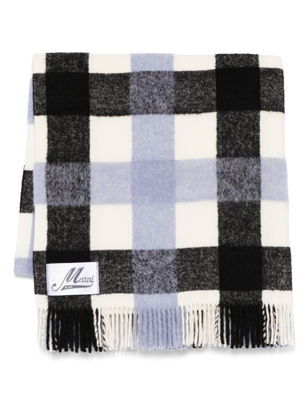 checked scarf - 1