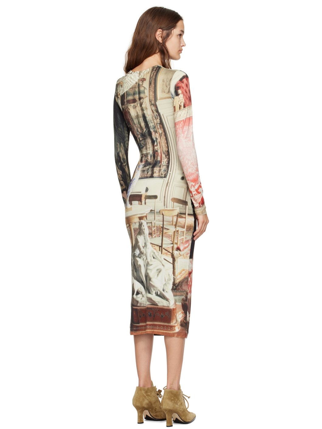 Multicolor Boulle Midi Dress - 3