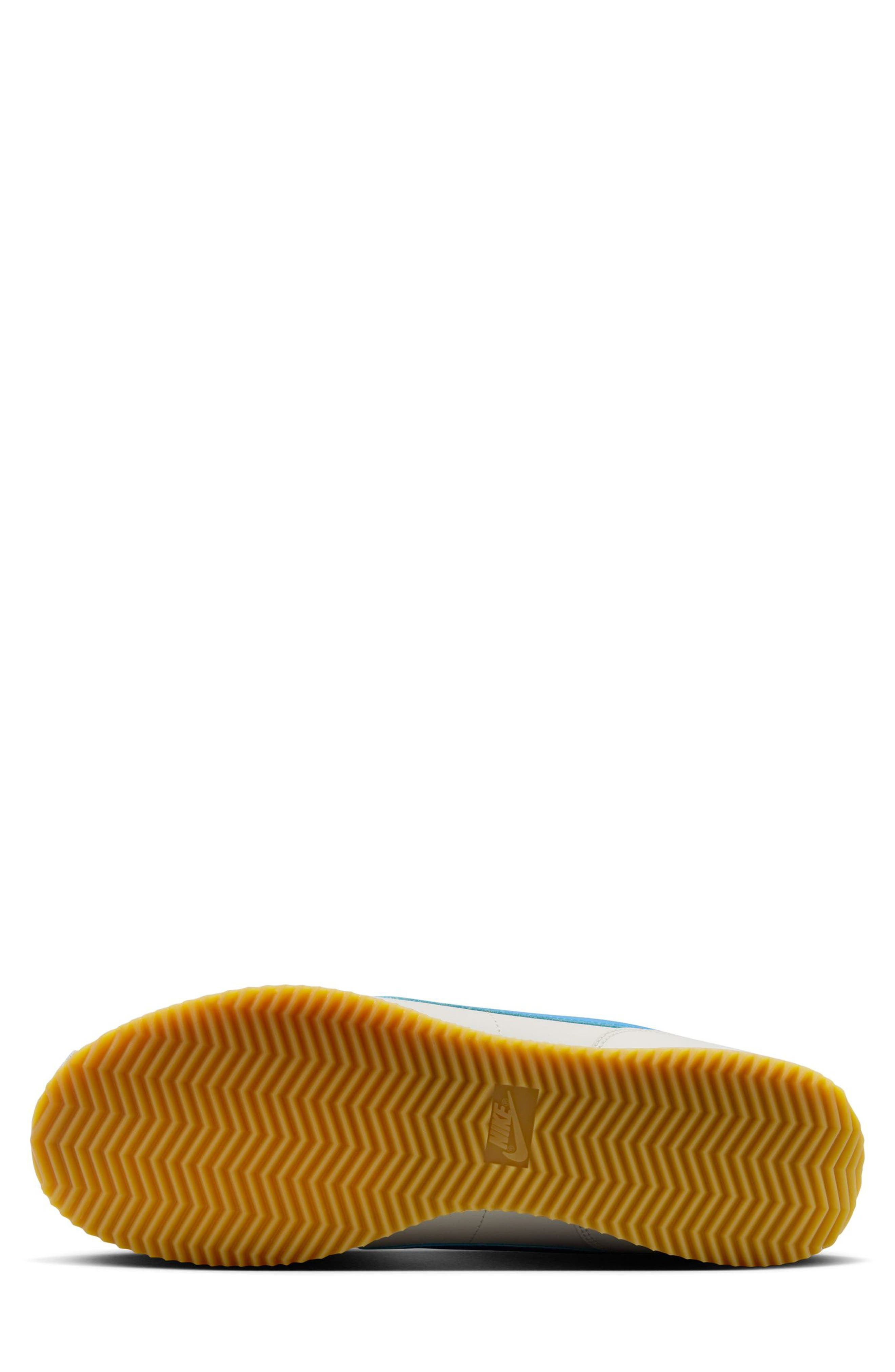 Nike Cortez Sneaker in Sail/Photo Blue/Gum Yellow at Nordstrom - 4