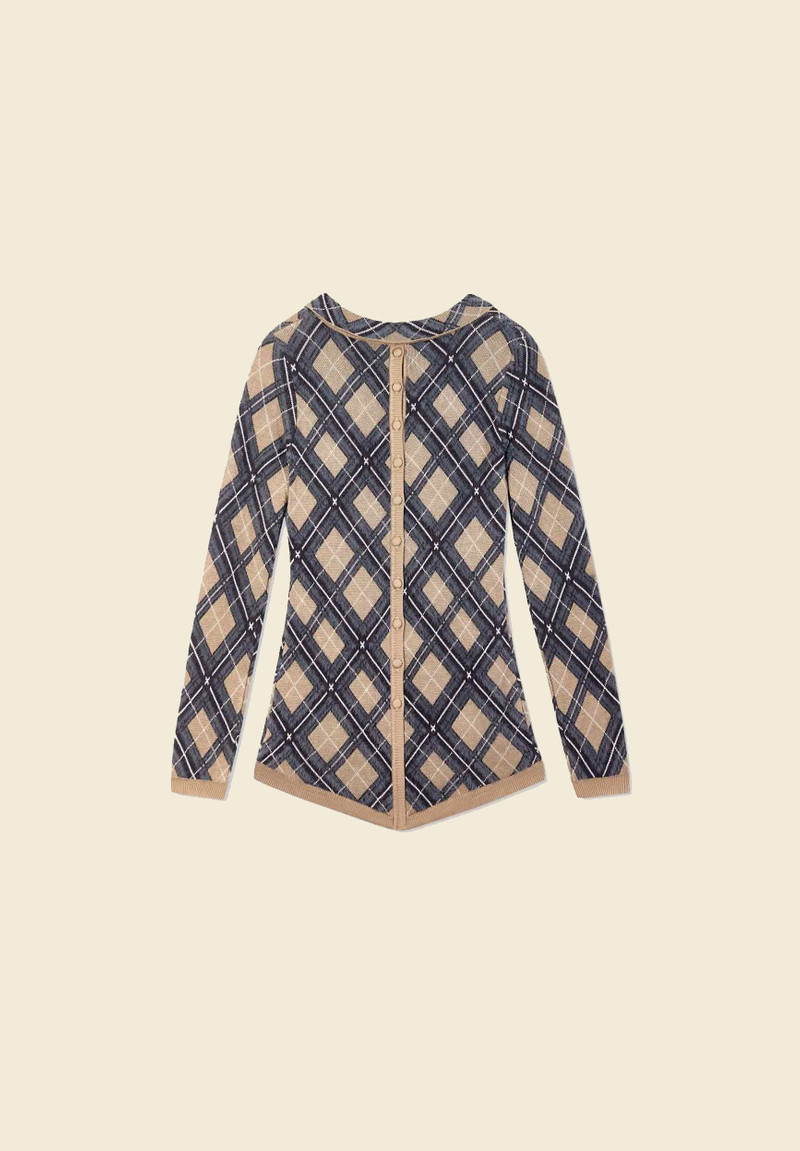 LONDON CHECK KNIT BODY 5