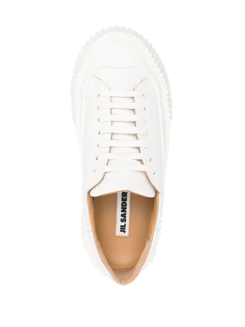 low-top lace-up trainers - 4