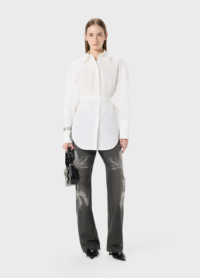 POPILINE SHIRT WITH BELT 5