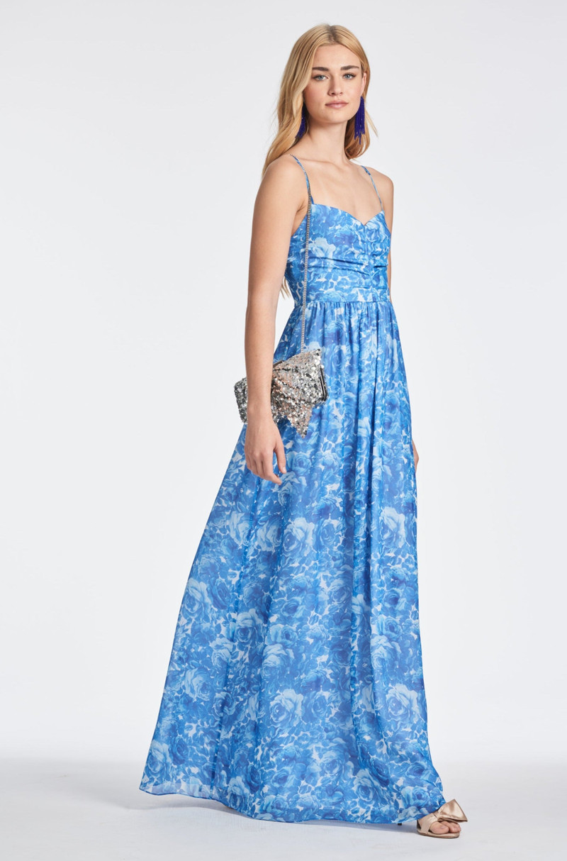 SACHIN & BABI Sienna Gown - Mediterranean Blooms outlook