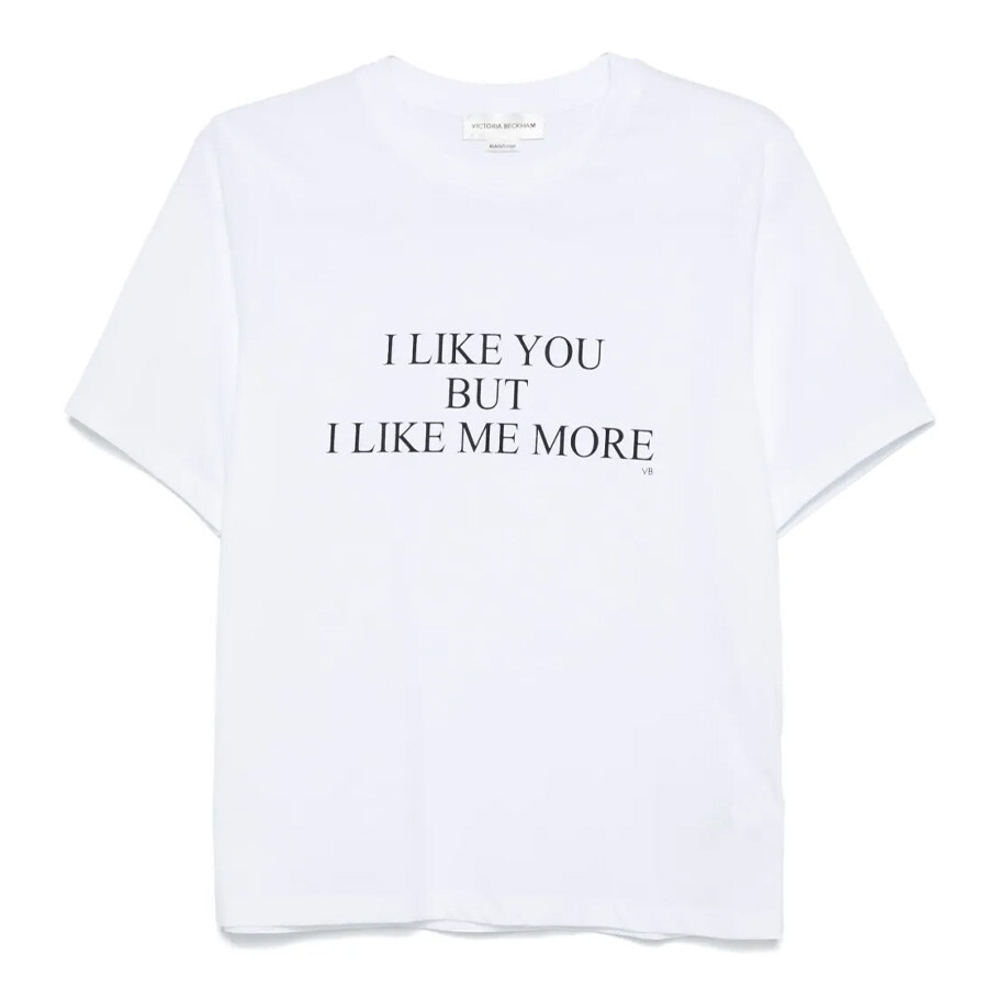 Victoria Beckham I Like You But I Like Me More T-Shirt - 5