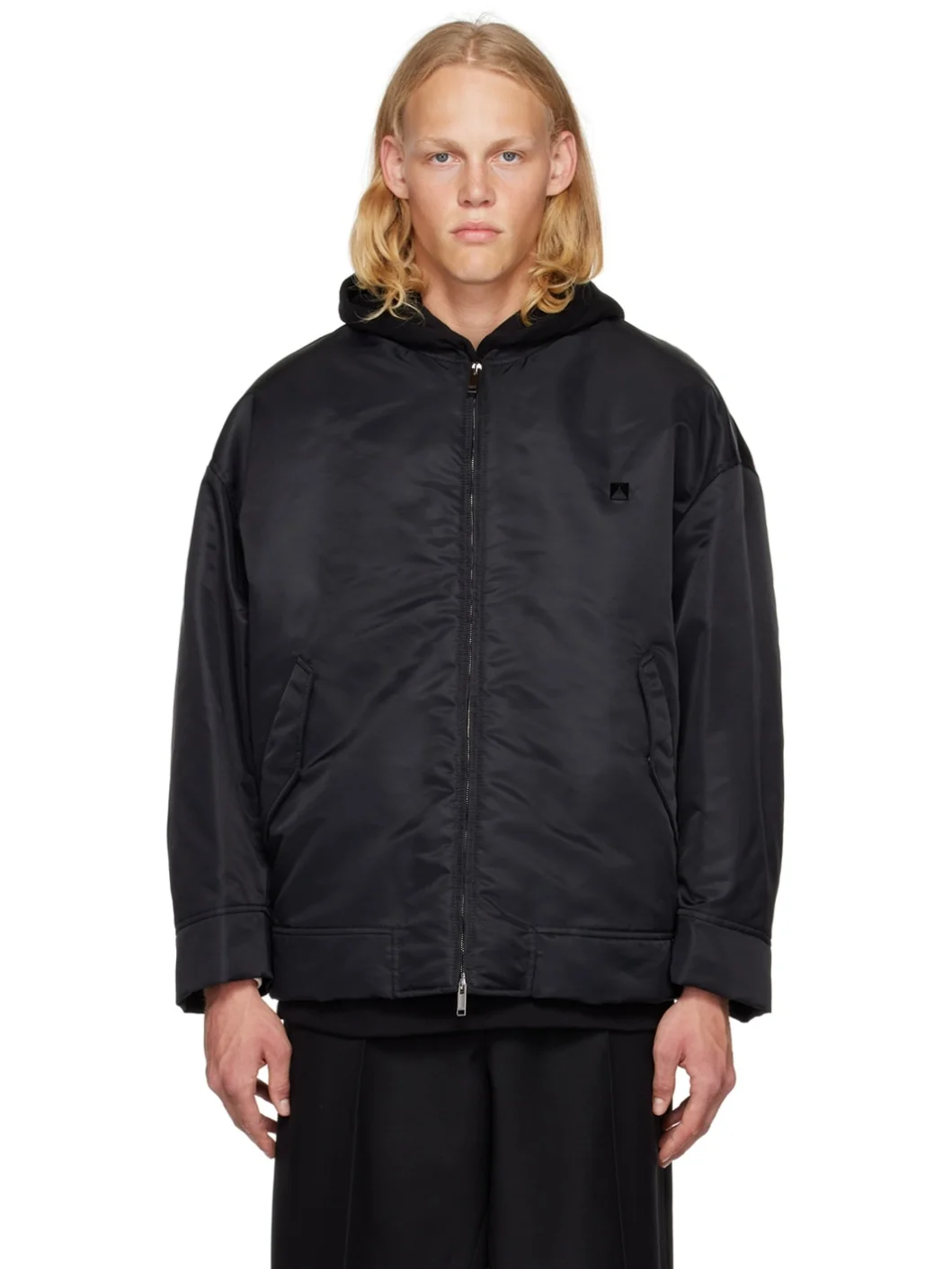 zip-up 폭격기 재킷 - 1