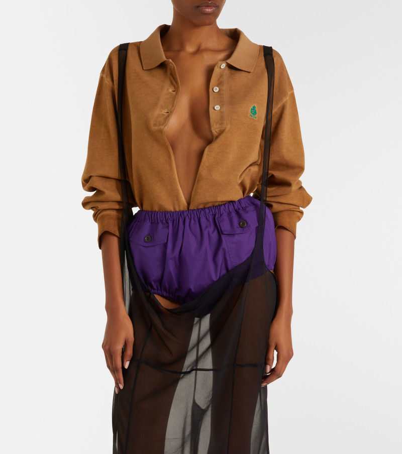 Prada Cotton poplin shorts outlook