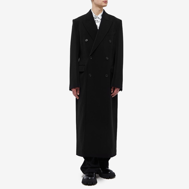 BALENCIAGA Balenciaga Slim Fit Double Breasted Coat outlook