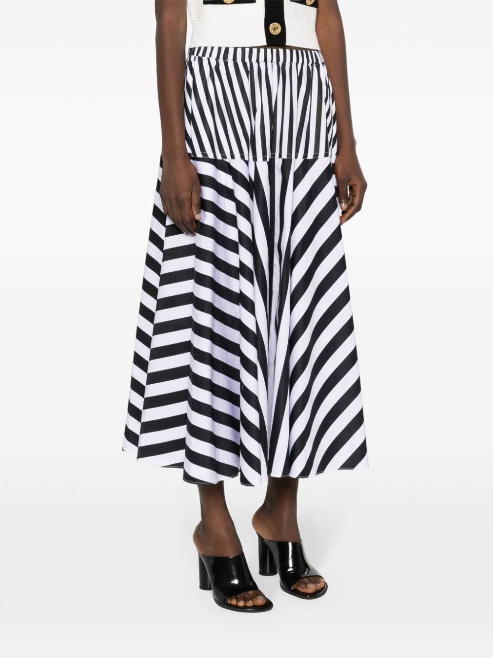 striped maxi skirt - 3