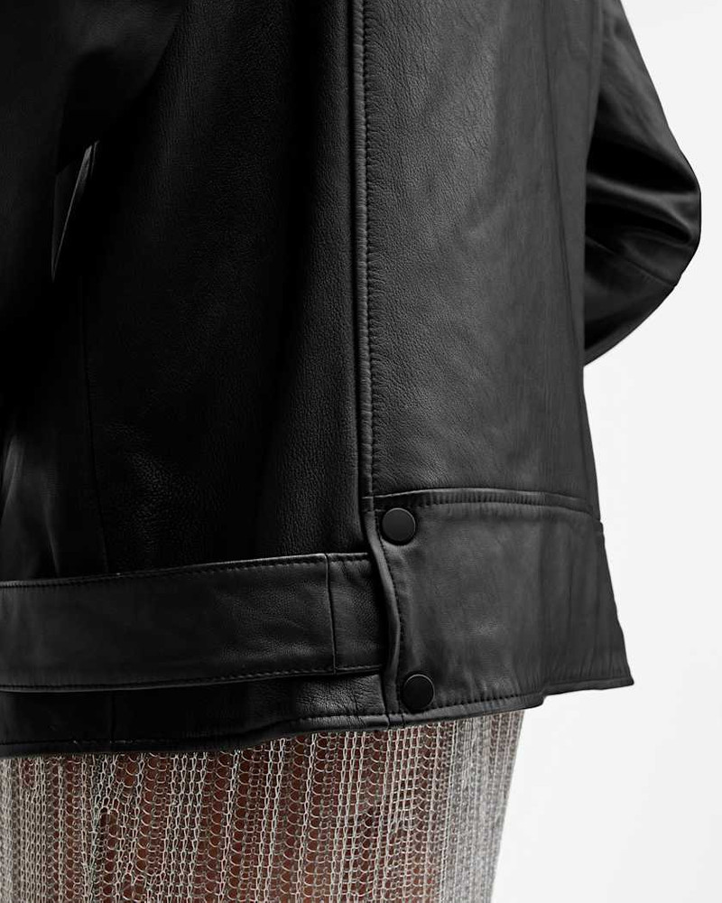 BILLIE OVERSIZED LEATHER BIKER JACKET 7
