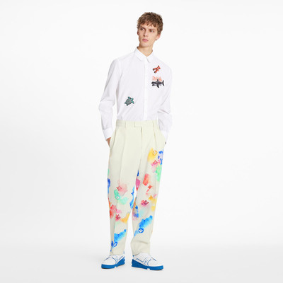 Louis Vuitton Multicolor Watercolor Light Tailored Pants outlook