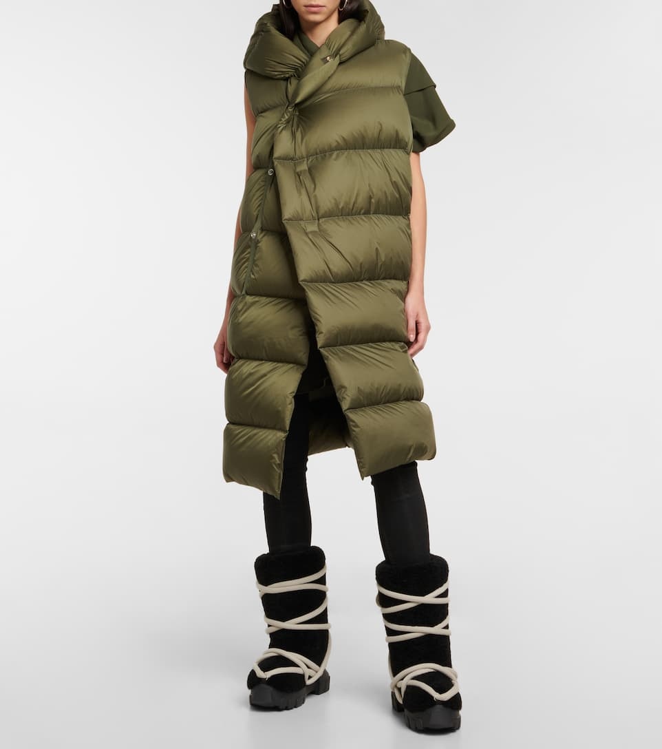 DRKSHDW lace-up shearling boots - 2