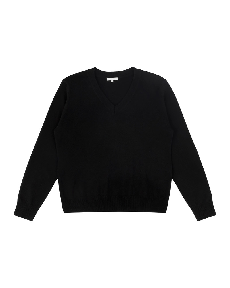 KNIT V-NECK BLACK 4