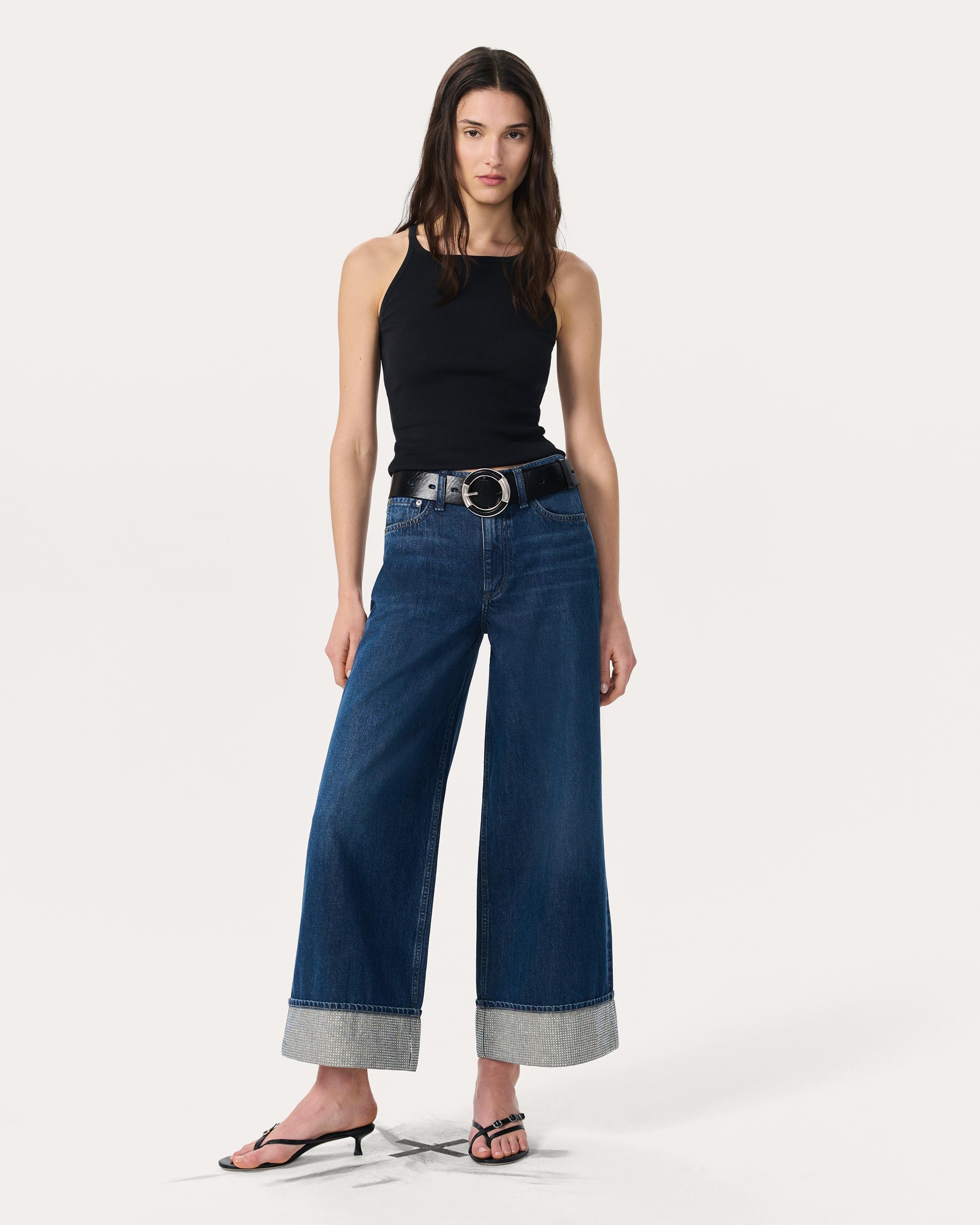 Sofie Ankle Wide-Leg Jeans
Lightweight Rigid in Bejeweled Dawn - 2