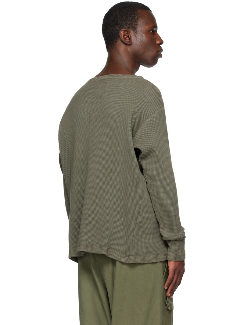 Khaki Crewneck Sweatshirt 3