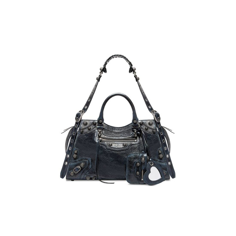 Women's Neo Cagole City Handbag Dirty Effect in Black 1