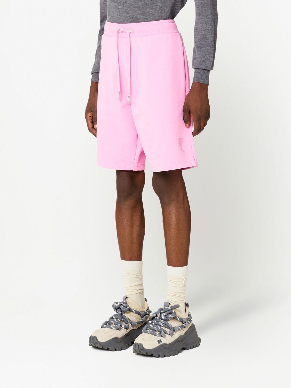 embroidered-logo track shorts - 4