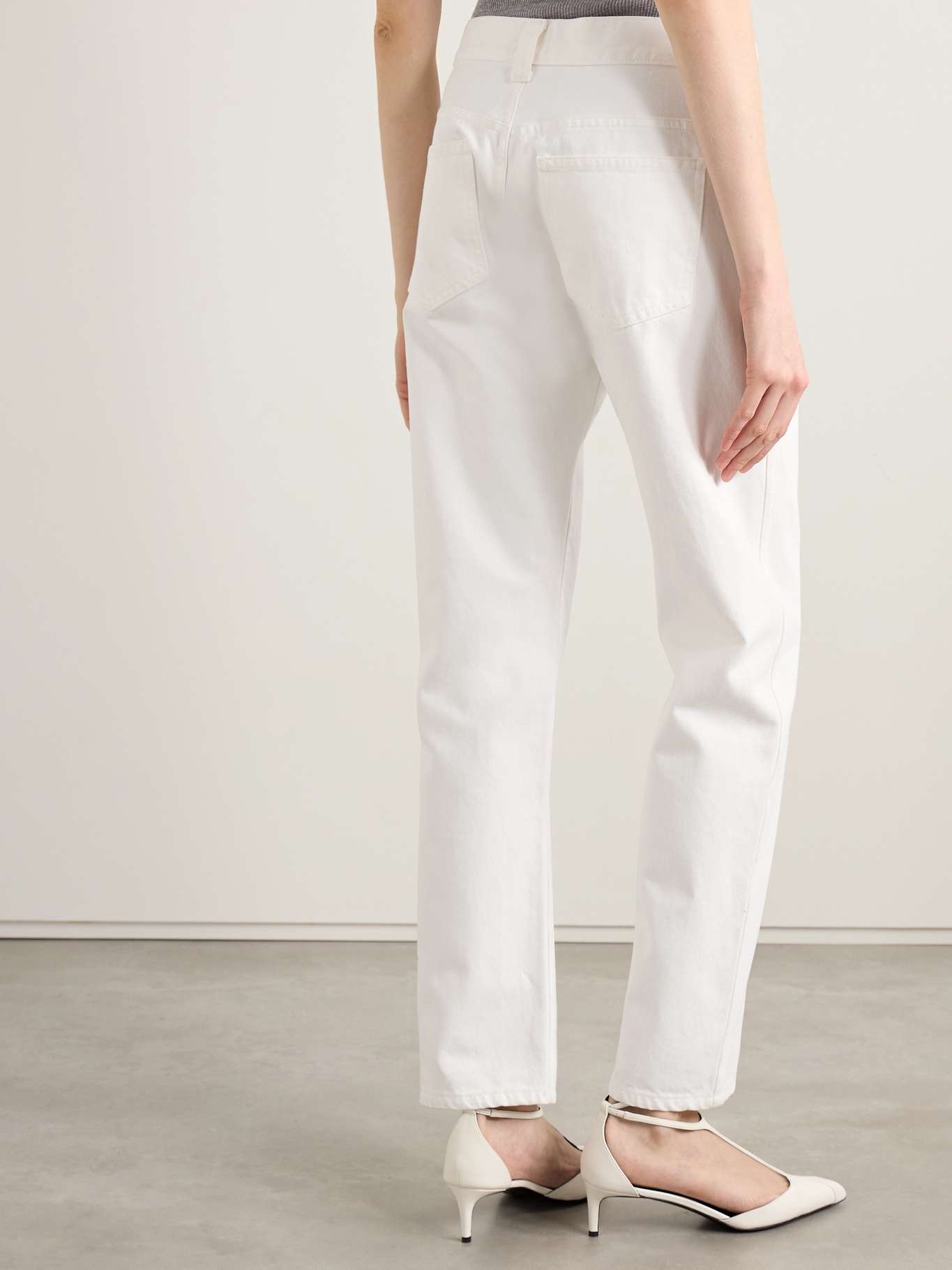 Callum mid-rise straight-leg jeans White - 4