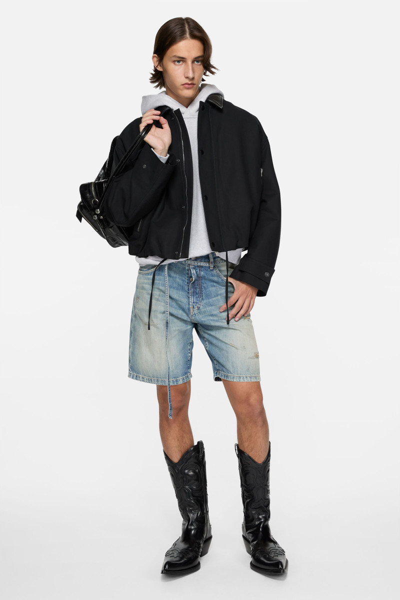 Acne Studios Denim shorts - loose fit - Mid Blue outlook