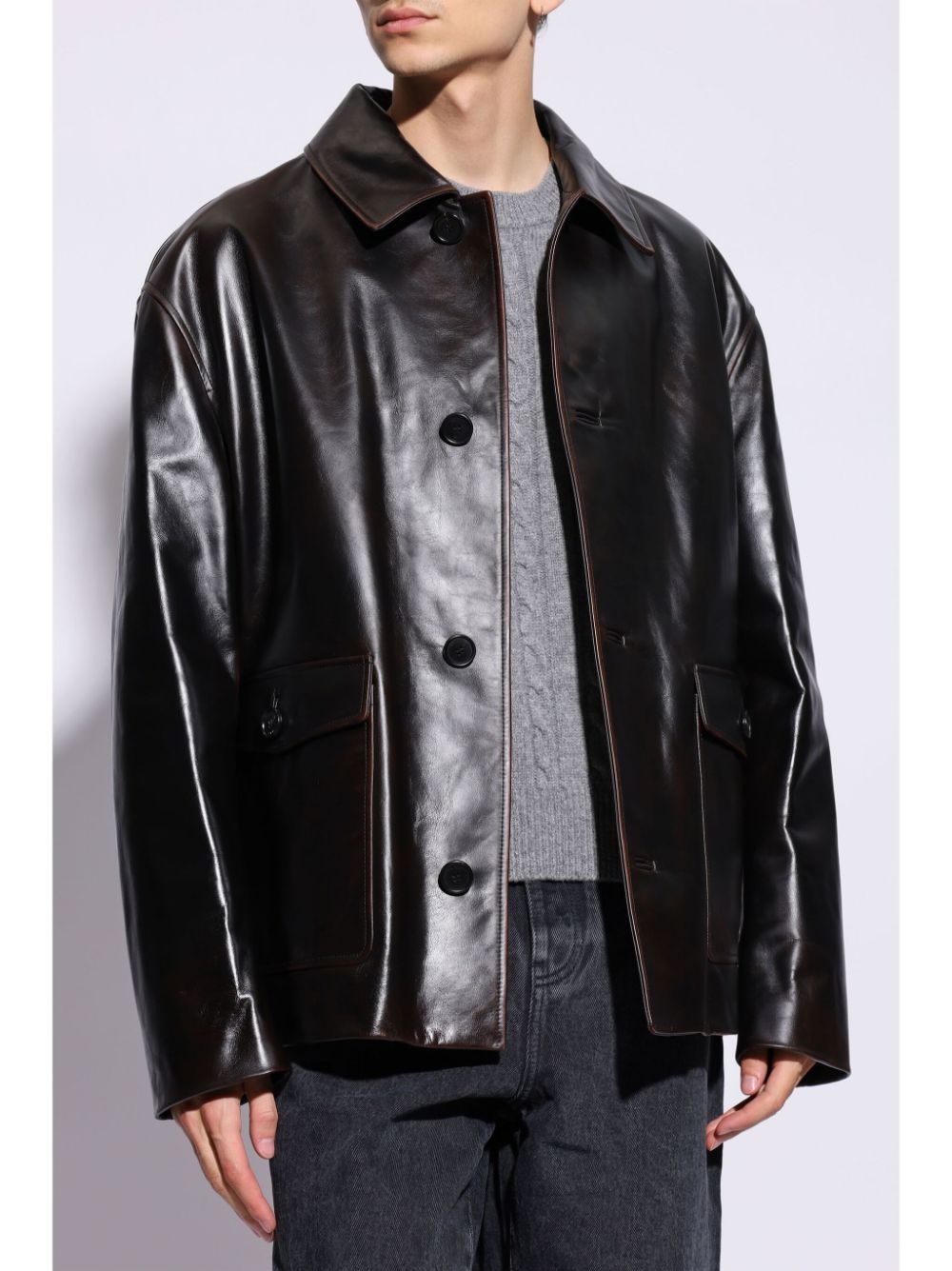 nappa leather jacket - 3