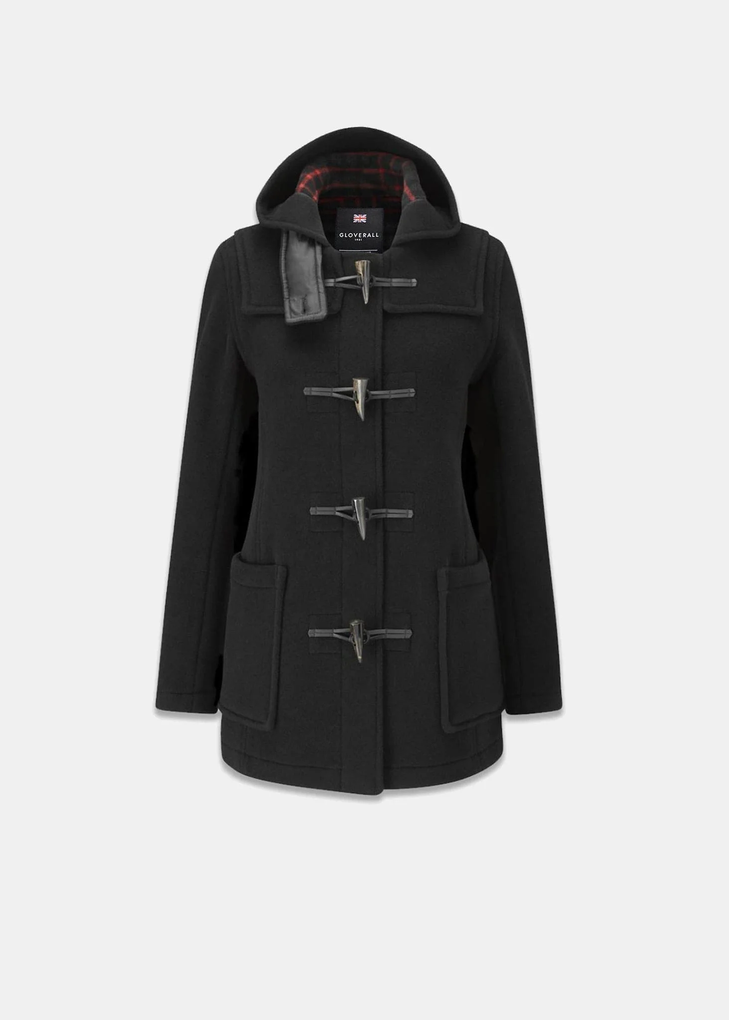 Women's Short Slim Fit Freda Duffle Coat FC Black - 1