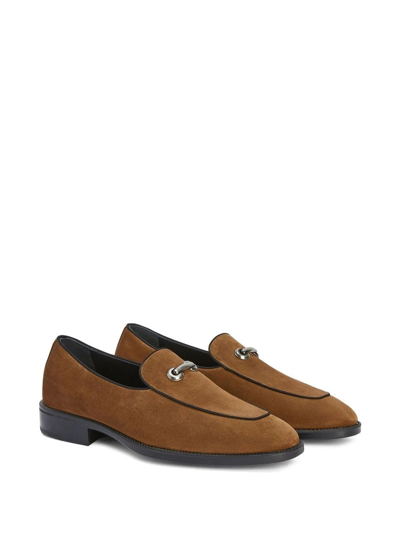 Giuseppe Zanotti Archibald buckle-detail suede loafers outlook