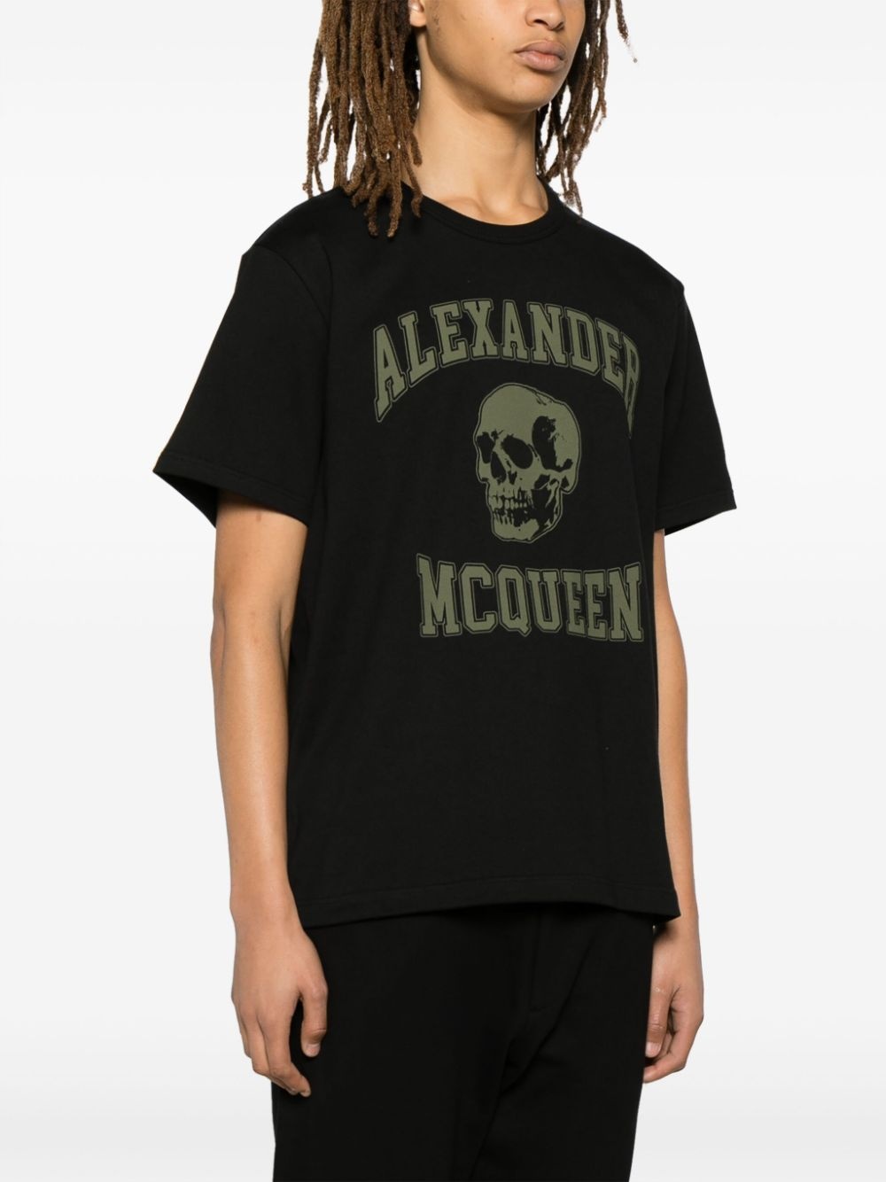 logo-print cotton T-shirt - 3