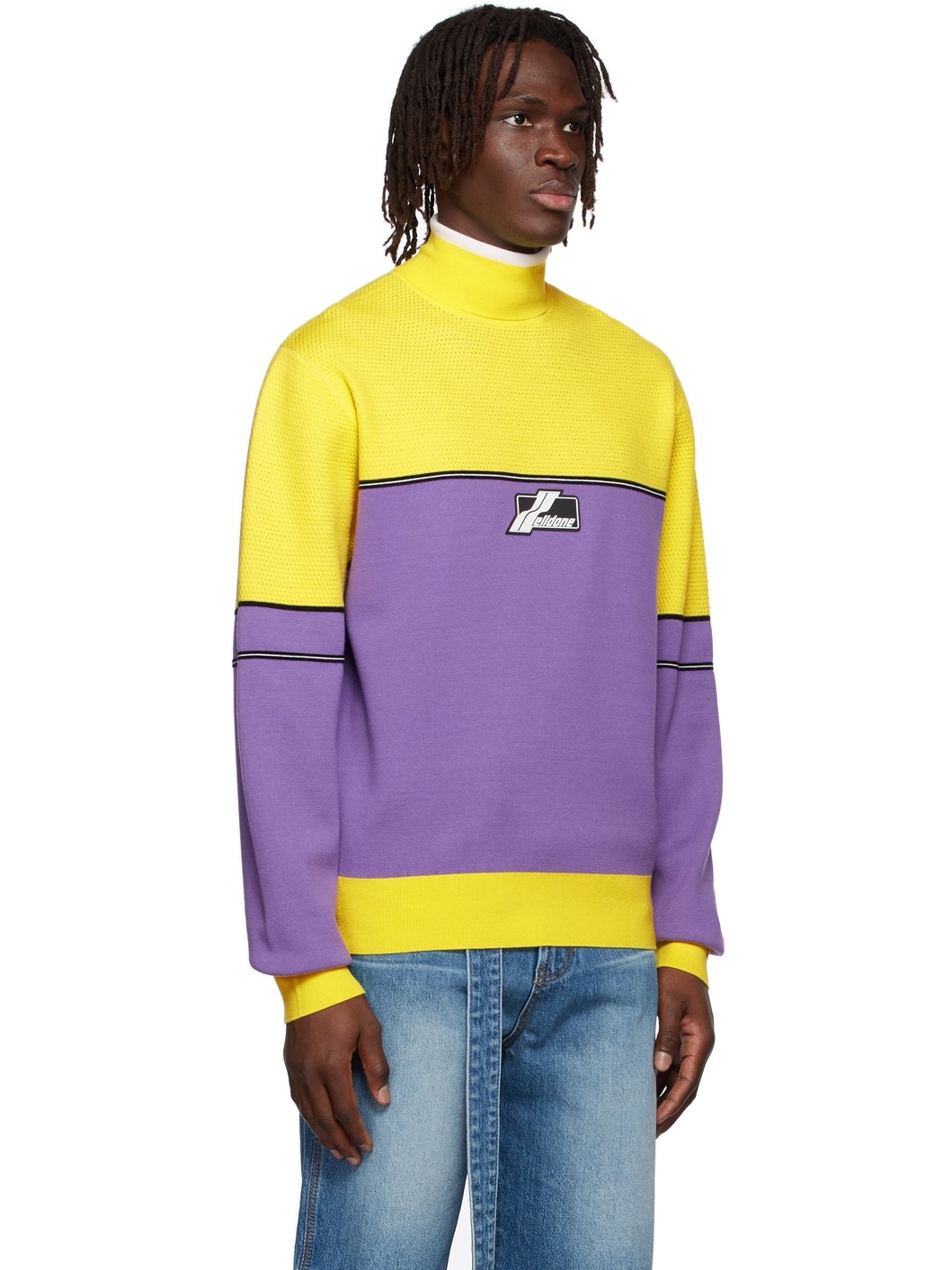 Purple Viscose Turtleneck - 2
