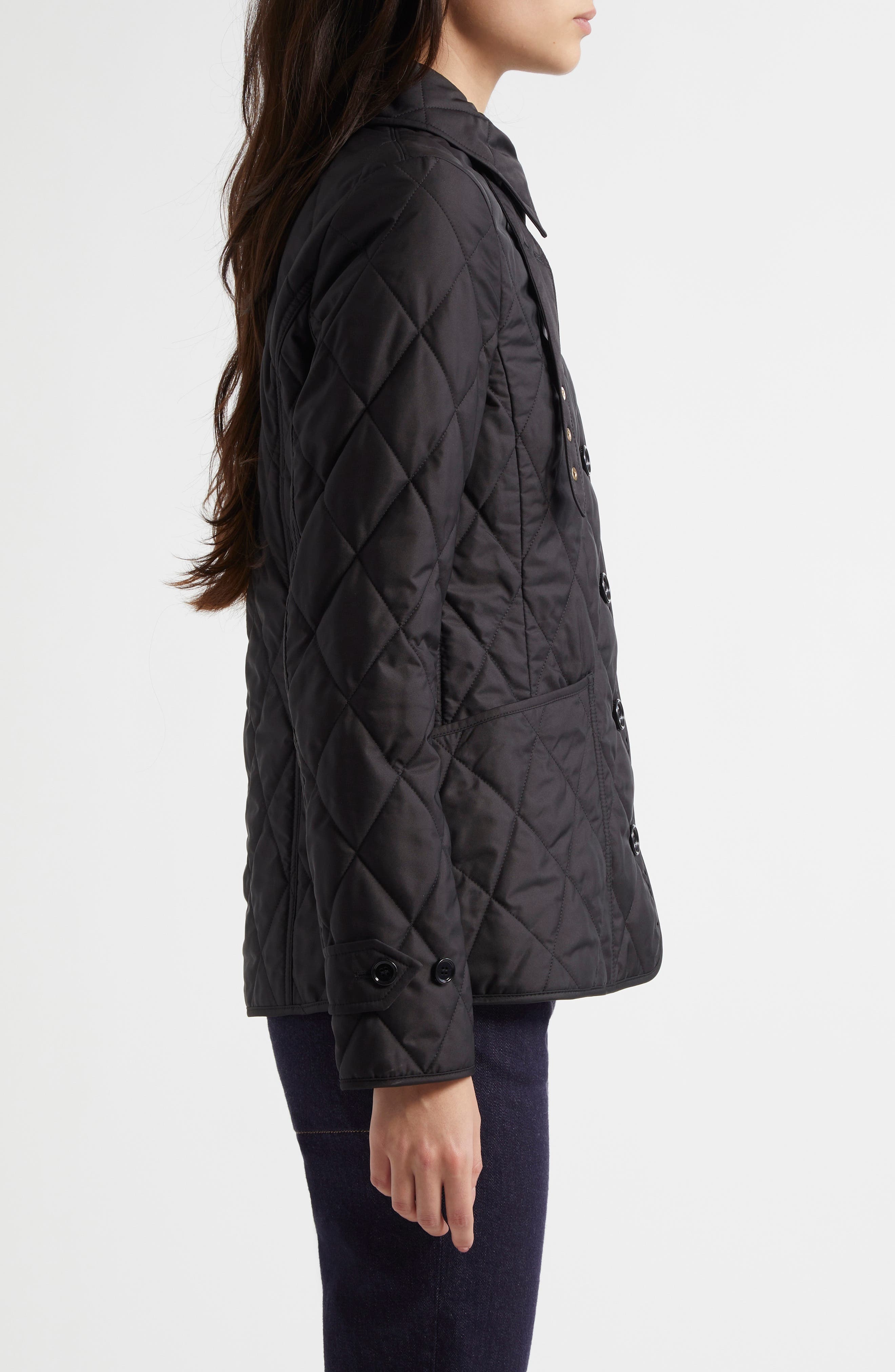 burberry Fernleigh Quilted Jacket in Black at Nordstrom - 4