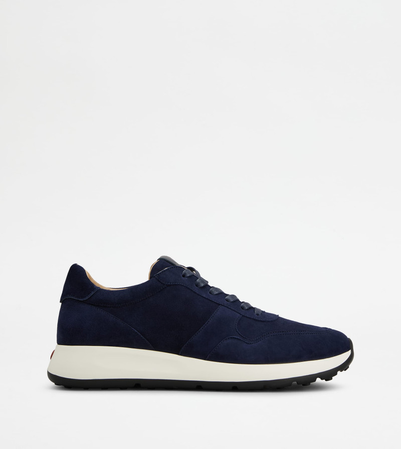 SNEAKERS IN SUEDE - BLUE 1