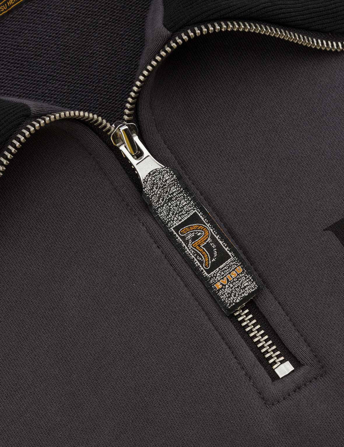 LOGO EMBROIDERY RELAX FIT HALF-ZIP SWEATSHIRT - 9