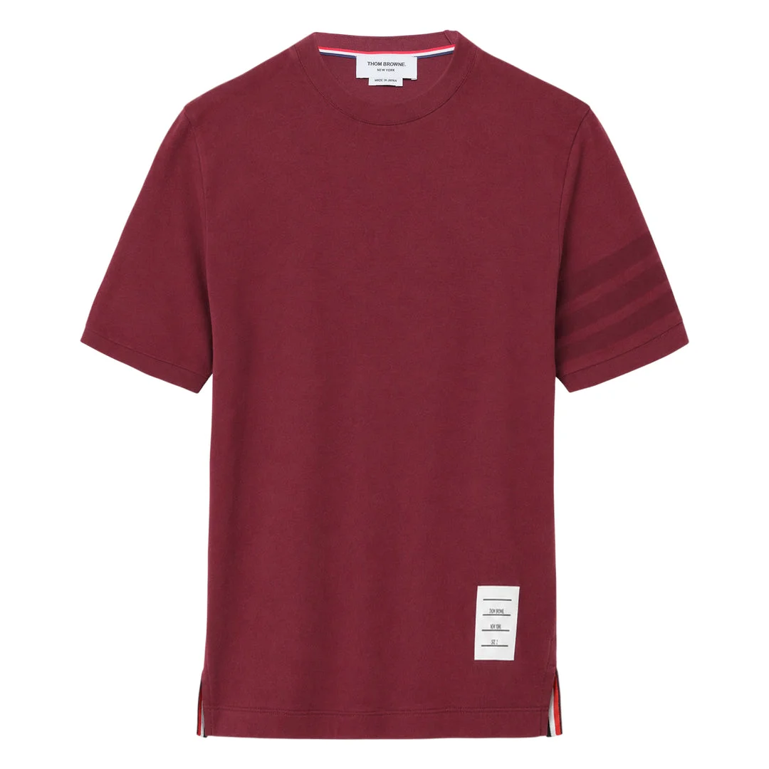 Short Sleeve Rib Cuff Tee - 1