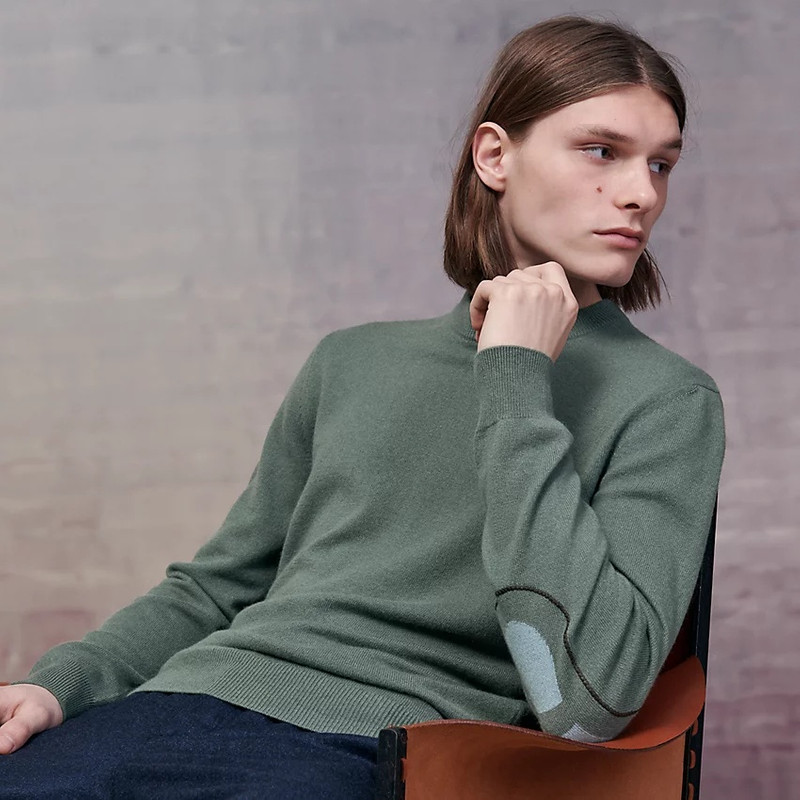 "Maillon Chaine d'Ancre & cuir" crewneck sweater 1