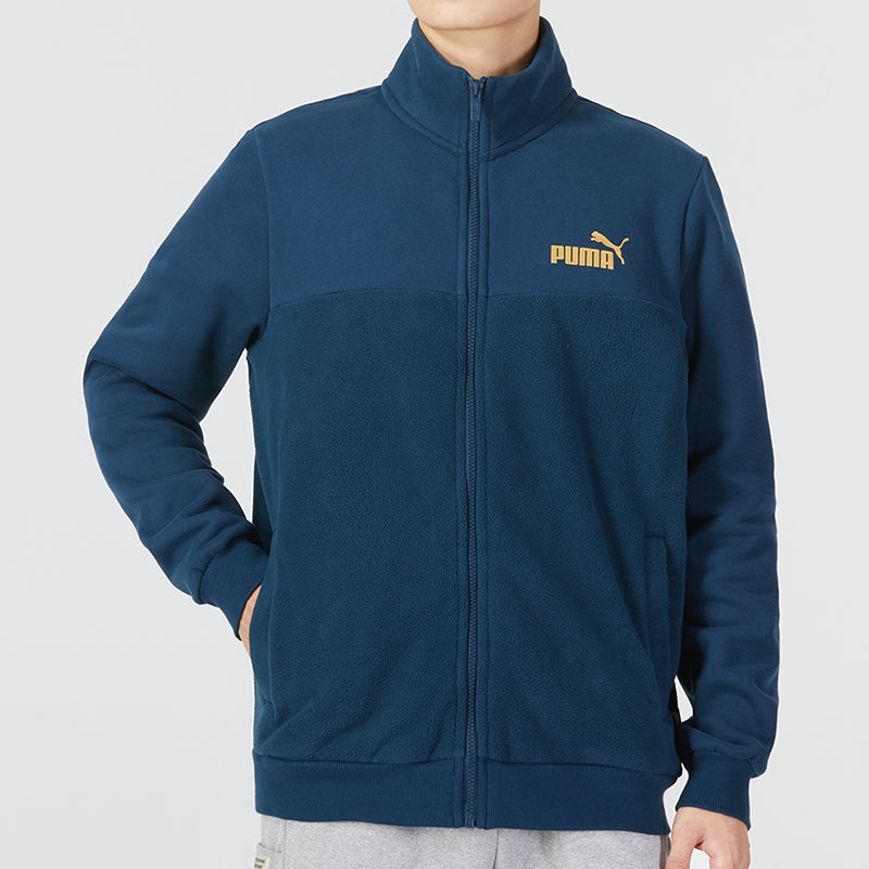 PUMA Golden Track Jacket 'Blue Gold' 674350-73 - 3