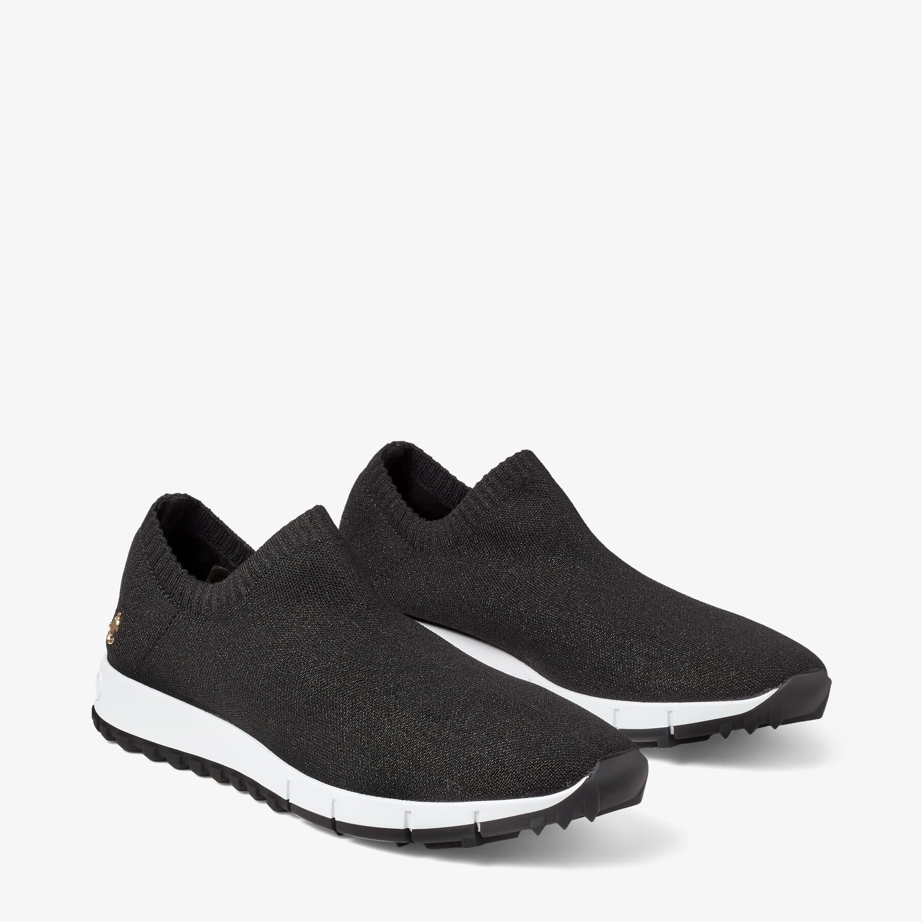 Verona/JC
Black Lurex Knit Trainers with JC Emblem - 2