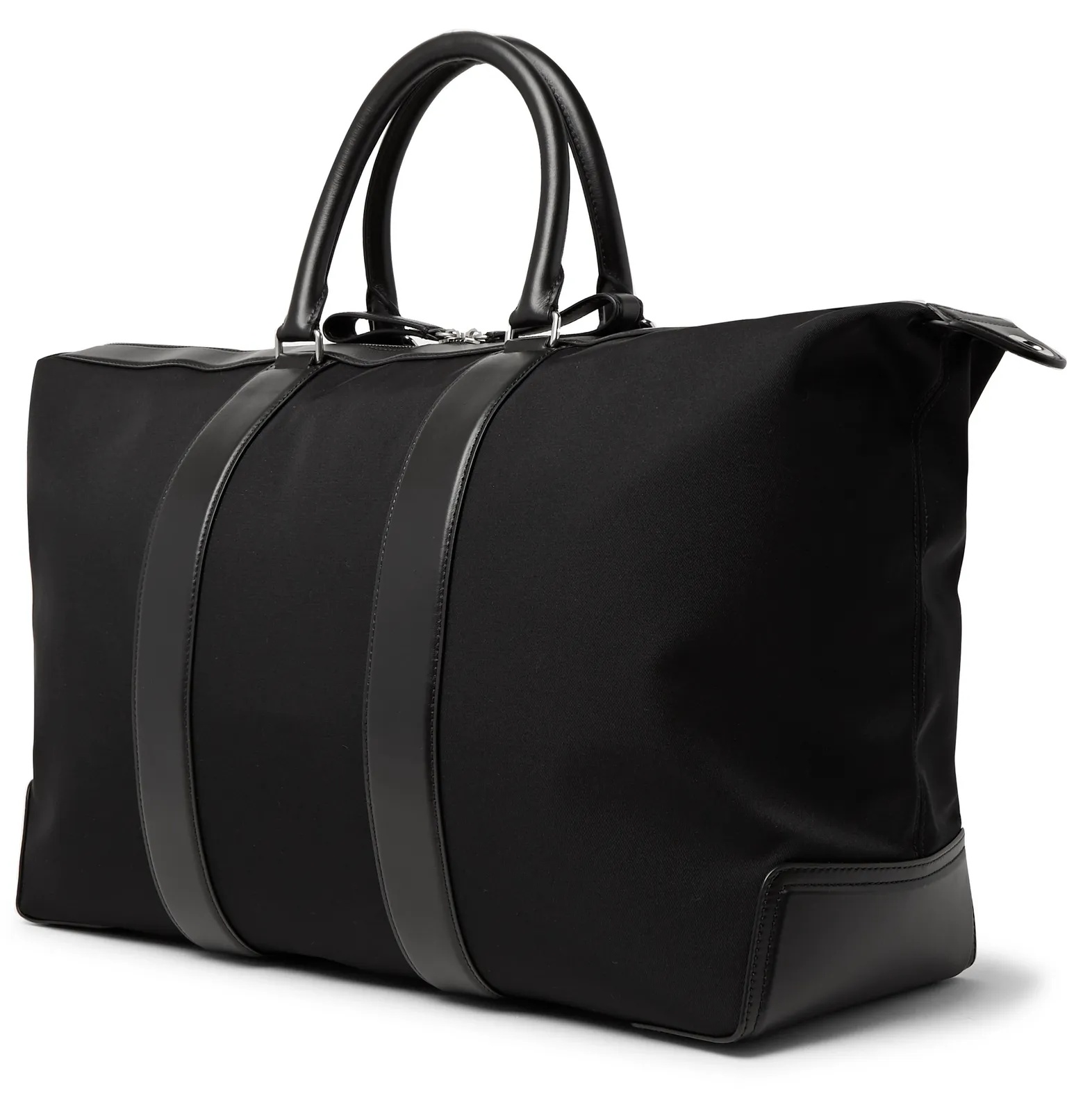 Leather-Trimmed Nylon-Twill Holdall - 4