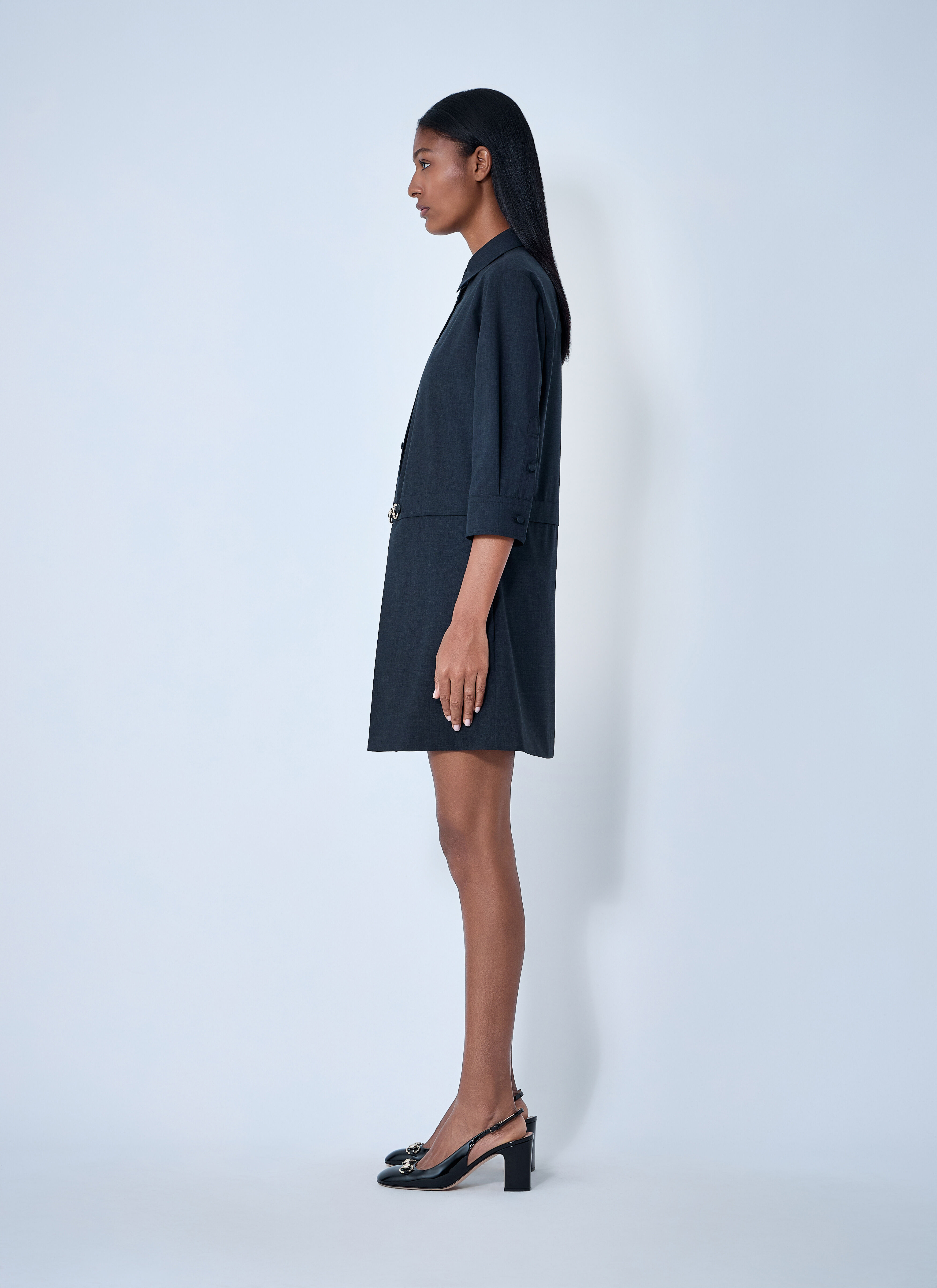 Wool Mini Dress - 3
