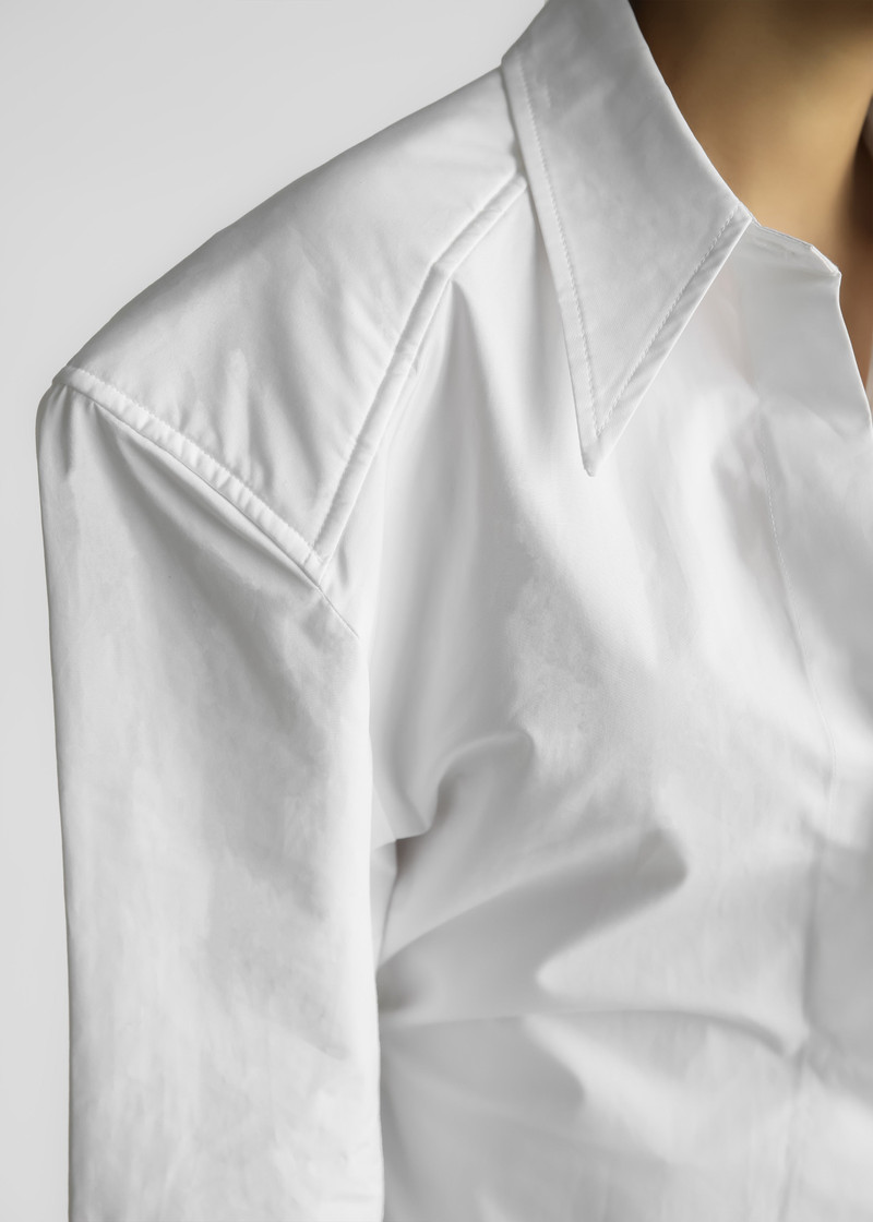 Bec Padded Shirt - White 9