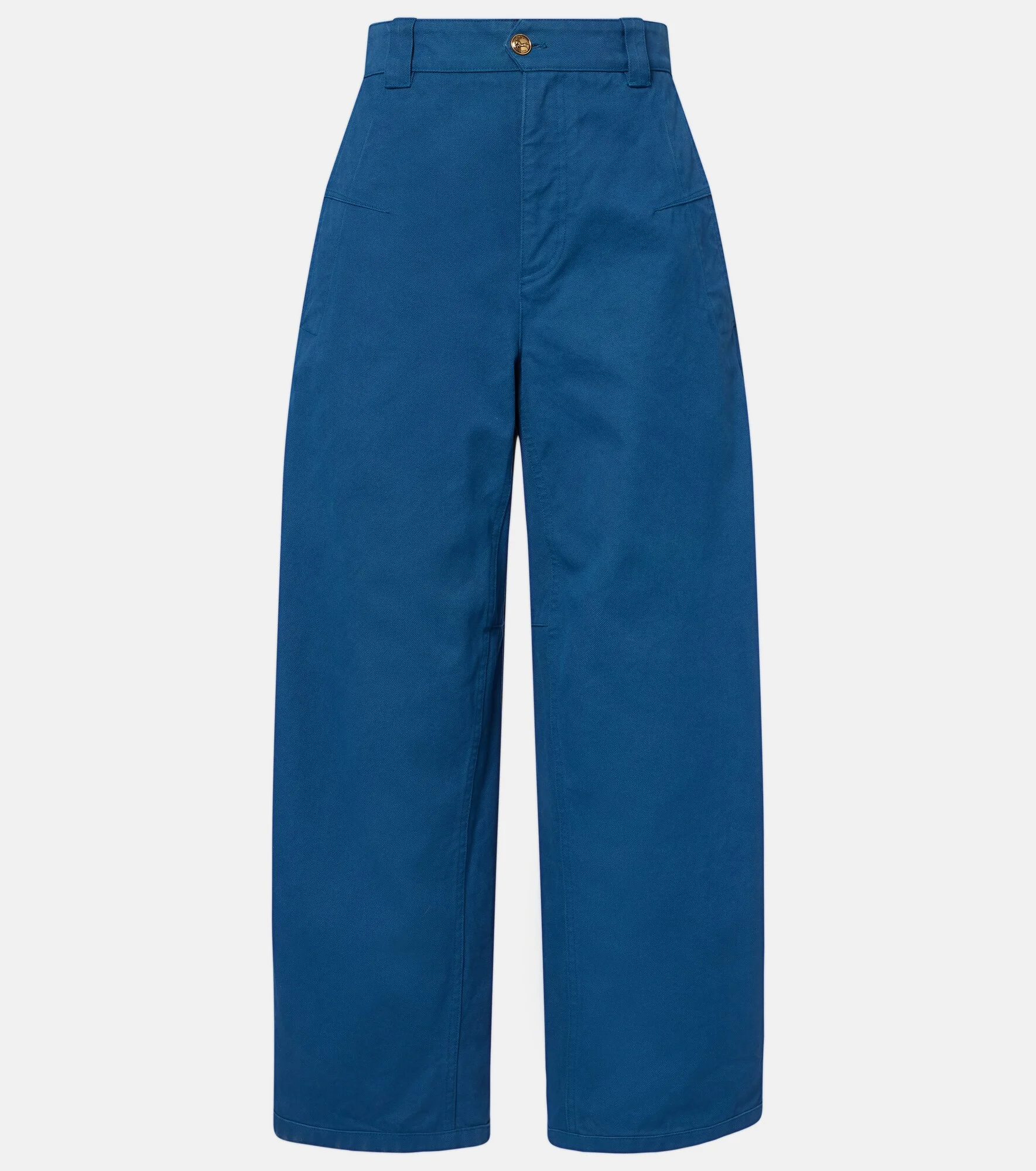 Cropped barrel-leg pants - 1
