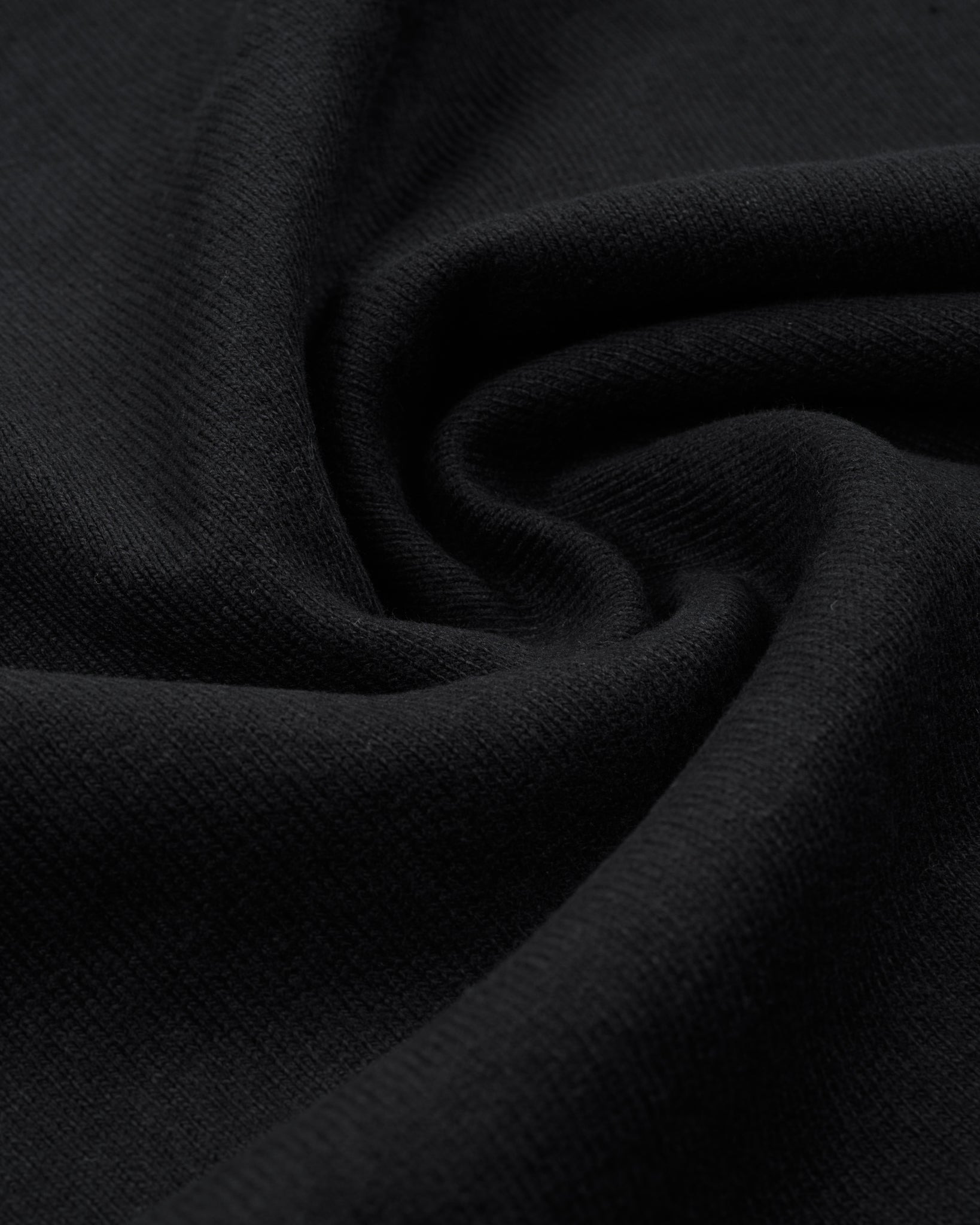 IHTL-1501-BLK 11oz Cotton Knit Long Sleeved Crew Neck Sweater - Black - 9
