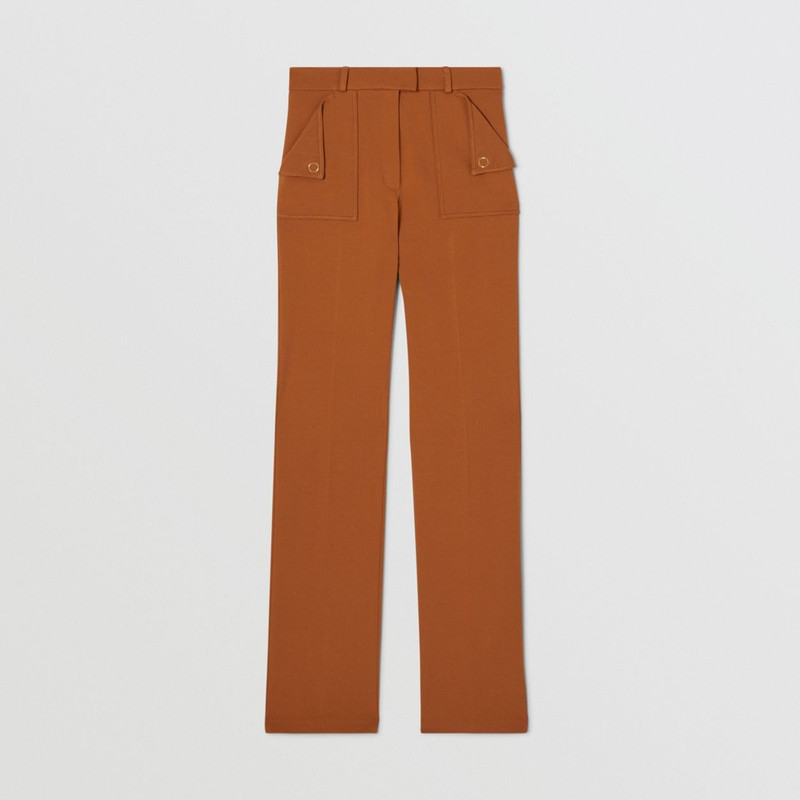 Pocket Detail Jersey Tailored Trousers 1