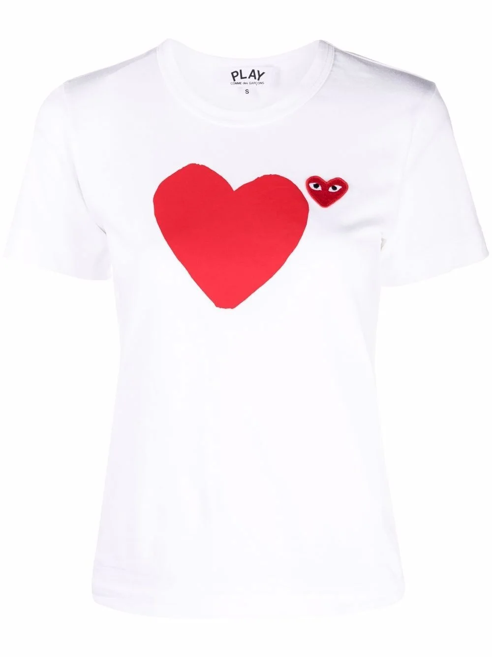 signature heart logo-patch T-shirt - 1