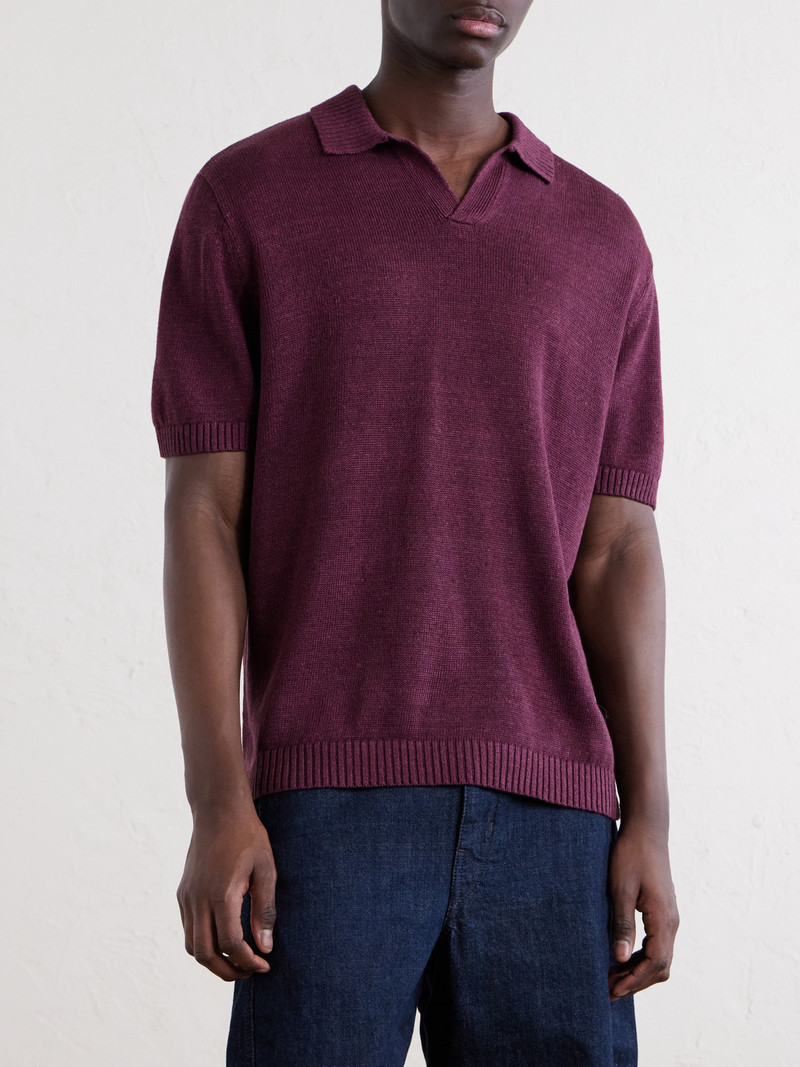 Linen, Silk and Cotton-Blend Polo Shirt 3