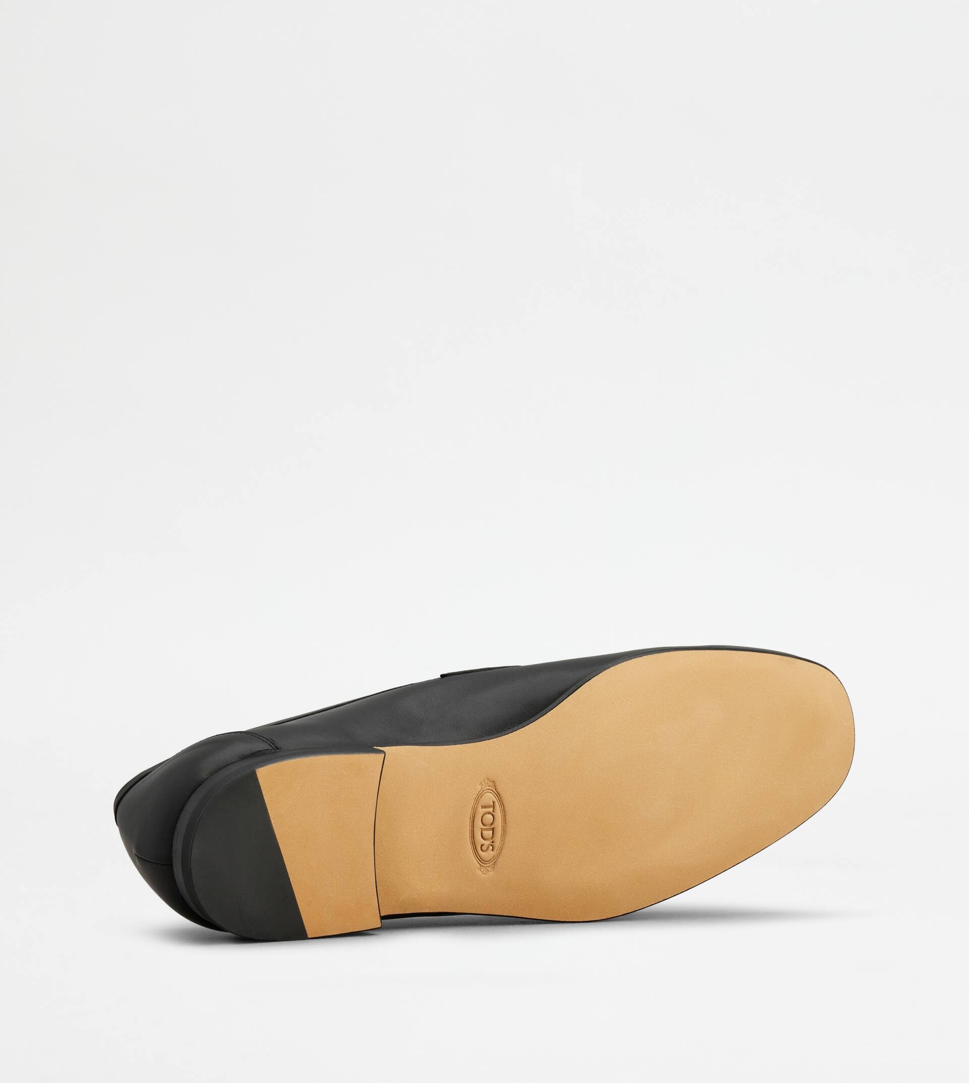 LOAFERS IN LEATHER - BLACK - 4
