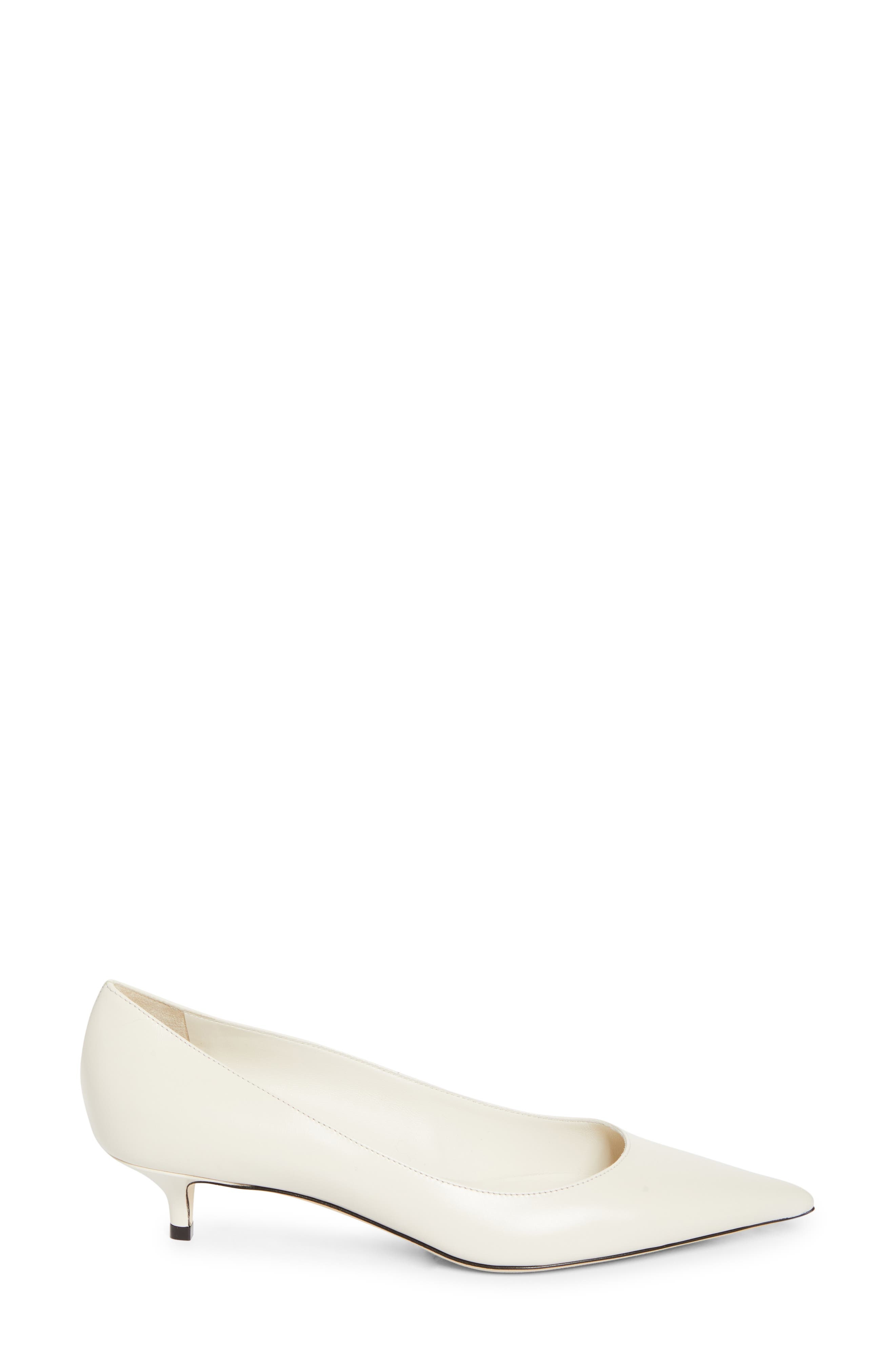 Jimmy Choo Amelia Pointed Toe Kitten Heel Pump in Latte at Nordstrom - 3